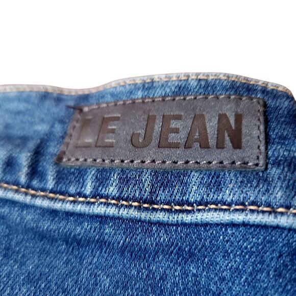 LE JEAN Amelia Pleated Straight Flare Leg Jeans Women sz. 24 (0)‎ | MSRP $274 - Picture 8 of 10